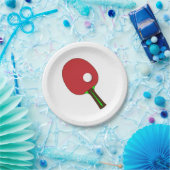 Tennis Bat Papieren Bordje (Feest)