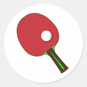 Tennis Bat Ronde Sticker