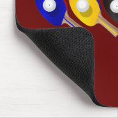 Tennis Bat van de lijst en pingelt de Sport van de Muismat (Hoek)