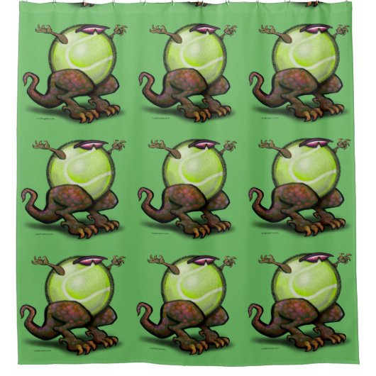 Tennis Beast Douchegordijn (Voorkant)