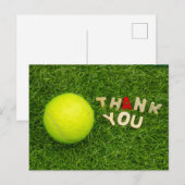 Tennis bedankt  briefkaart (Voorkant / Achterkant)