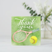 Tennis bedankt dat je waterverf voor racket en bal (Staand voorkant)