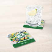 Tennis Bedankt feest met racket en bal Kartonnen Onderzetters (Insitu)