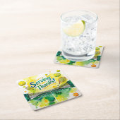 Tennis Bedankt feest met racket en bal Kartonnen Onderzetters (Insitu)