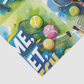 Tennis Bedankt feest met racket en bal Tissuepapier (Detail)