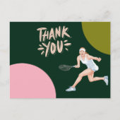 Tennis bedankt je kaart voor de speler (Voorkant)