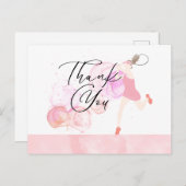 Tennis bedankt je kaart voor de waterverf van de s (Voorkant / Achterkant)