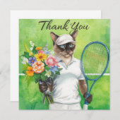 Tennis Bedankt kat voor kattenliefhebbers (Voorkant / Achterkant)