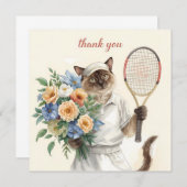 Tennis Bedankt kat voor kattenliefhebbers (Voorkant / Achterkant)