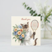 Tennis Bedankt kat voor kattenliefhebbers (Staand voorkant)