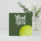 Tennis Bedankt voor je bal op groen (Staand voorkant)