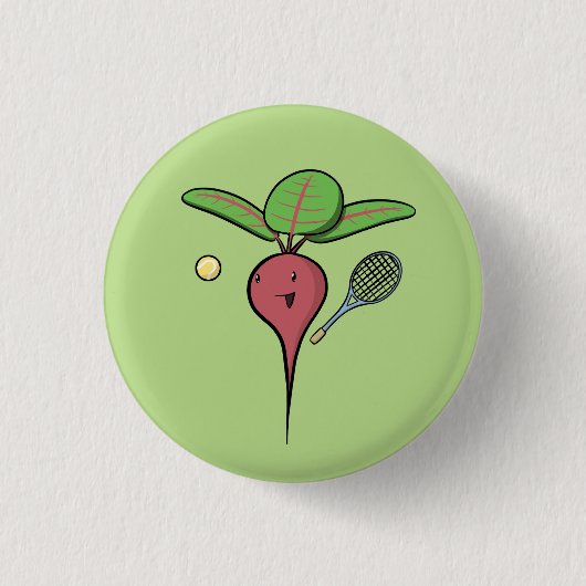 Tennis Beet Ronde Button 3,2 Cm (Voorkant)