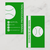TENNIS belletjes Visitekaartje (Voorkant / Achterkant)