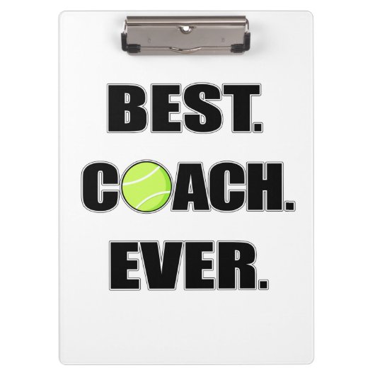 Tennis Beste coach Ever Klembord (Voorkant)