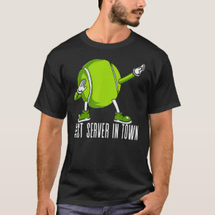 Tennis Beste server in de Town Mannen van het Spel T-shirt