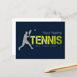 Tennis Beste Spel Ooit Sport Coach Ontwerp Feestdagenkaart