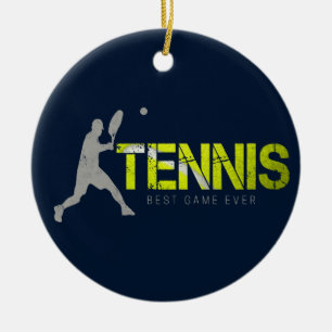 Tennis Beste Spel Ooit Sport Coach Ontwerp Keramisch Ornament