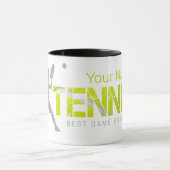 Tennis Beste Spel Ooit  Sport Coach Ontwerp Mok (Midden)