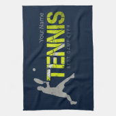 Tennis Beste Spel Ooit Sport Coach Ontwerp Theedoek (Verticaal)