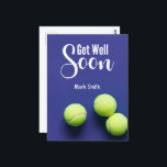 Tennis Beterschap Briefkaart<br><div class="desc">Zoekt u een bedachtzame en unieke manier om iemand een spoedig herstel te wensen? Kijk dan niet verder, want wij hebben de perfecte oplossing voor u - een Tennis Beterschap Kaart! Deze kaart is speciaal ontworpen voor tennisenthousiastelingen die kampen met ziekte of blessure. Met zijn levendige kleuren en speelse tennis-thema...</div>