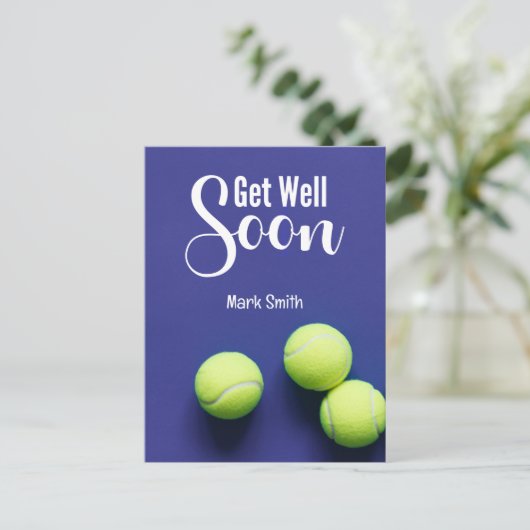 Tennis Beterschap Briefkaart (Staand voorkant)