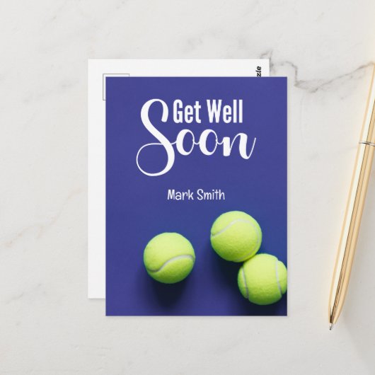 Tennis Beterschap Soon is not a correct translatio Briefkaart (Voorkant / Achterkant in situ)