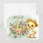 TENNIS Beterschap voor Duck Lover Briefkaart (Voorkant / Achterkant)