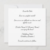 Tennis Bewaar de datum voor de bruiloft van de spe Save The Date (Achterkant)