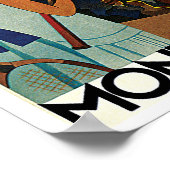 Tennis bij Monte Carlo Poster (Hoek)