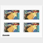 Tennis bij Monte Carlo Rechthoekige Sticker (Vel)