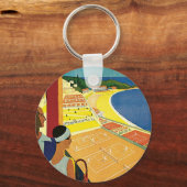 Tennis bij Monte Carlo Sleutelhanger (Voorkant)