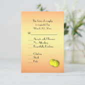 Tennis bij zonsondergang  RSVP met menu keuze (Staand voorkant)