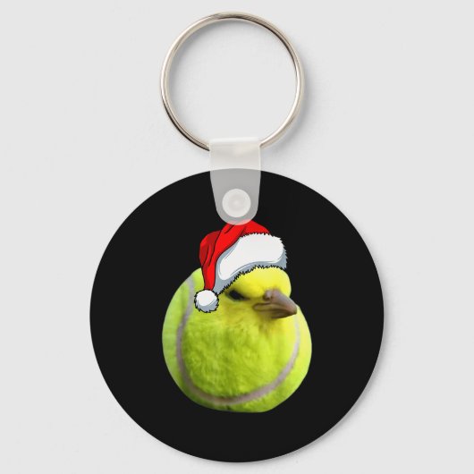 Tennis Bird Ball Meme Christmas Pajamas Funny Meme Sleutelhanger (Voorkant)