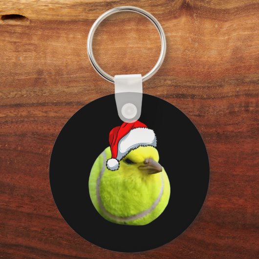 Tennis Bird Ball Meme Christmas Pajamas Funny Meme Sleutelhanger (Voorkant)