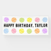 Tennis Birthday Banner (Horizontaal)