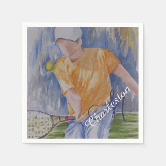 Tennis Birthday Celebration Party Servet (Voorkant)