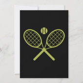 Tennis Birthday Kaart (Achterkant)