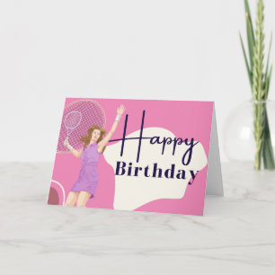 Tennis Birthday-kaart voor Tennis Player Kaart