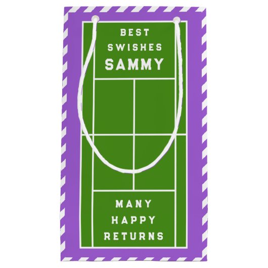 Tennis Birthday Klein Cadeauzakje (Voorkant)