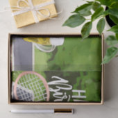 Tennis Birthday met racketbal bier voor speler Tissuepapier (Geschenk)