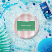 Tennis Birthday Papieren Bordje (Feest)