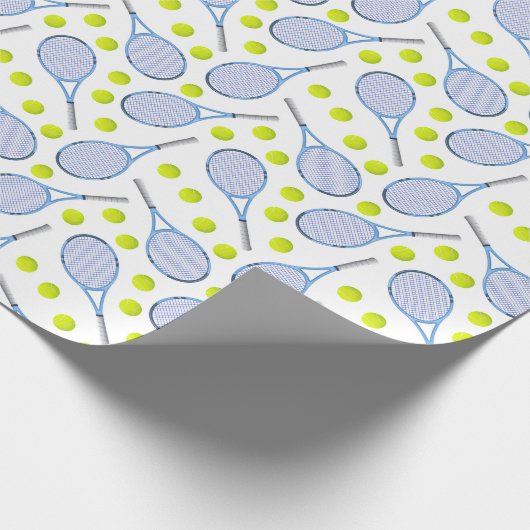 Tennis Birthday Party Cadeaupapier (Hoek)