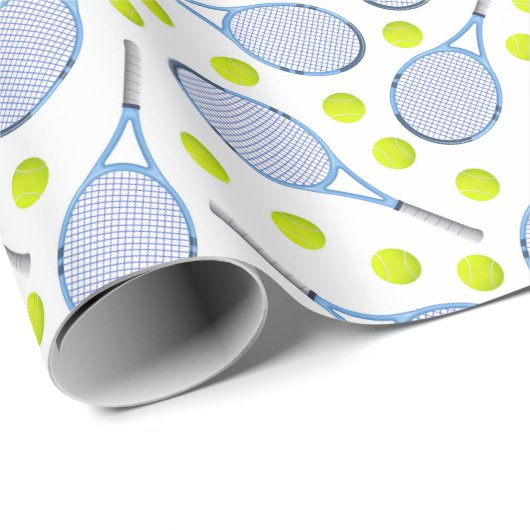 Tennis Birthday Party Cadeaupapier (Rol Hoek)