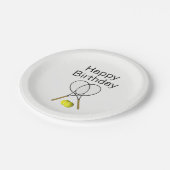 Tennis Birthday Party Papieren Bordje (Gekanteld)