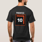 Tennis Birthday Party Parents T-shirt (Achterkant)