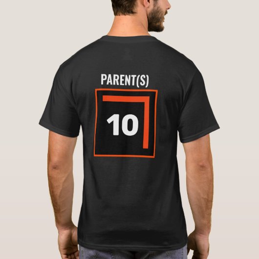 Tennis Birthday Party Parents T-shirt (Achterkant)