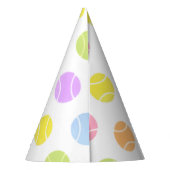 Tennis Birthday Party Pet Feesthoedjes (Achterkant)