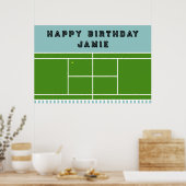 Tennis Birthday Party Poster (Keuken)