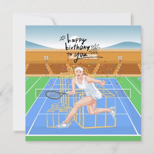 Tennis Birthday Special Wish for Tennis Player (Voorkant)