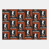 Tennis Birthday, Tennis Girl Player  Inpakpapier Vel (Voorkant 3)